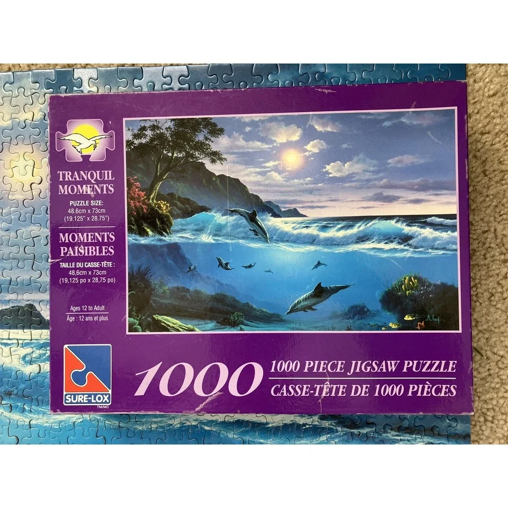 Tranquil Moments 1000 Piece Jigsaw Puzzle Sure-Lox 19.125